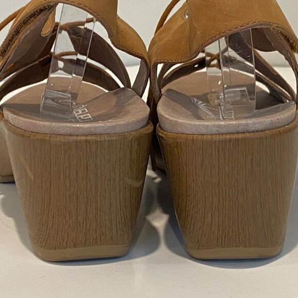 Dansko Janet Slingback Sandals Size 40 US 9  Brown Leather Strappy Lace Up - Picture 7 of 16